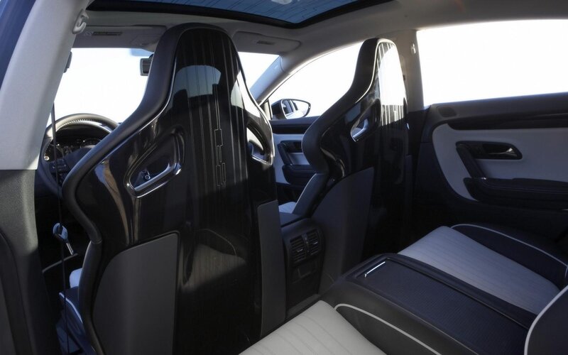 Car Interior with Racing Seats — Black, Modern, Afternoon