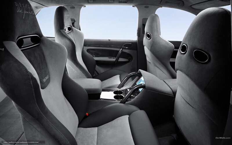 Car Interior with Racing Seats — Black, Modern