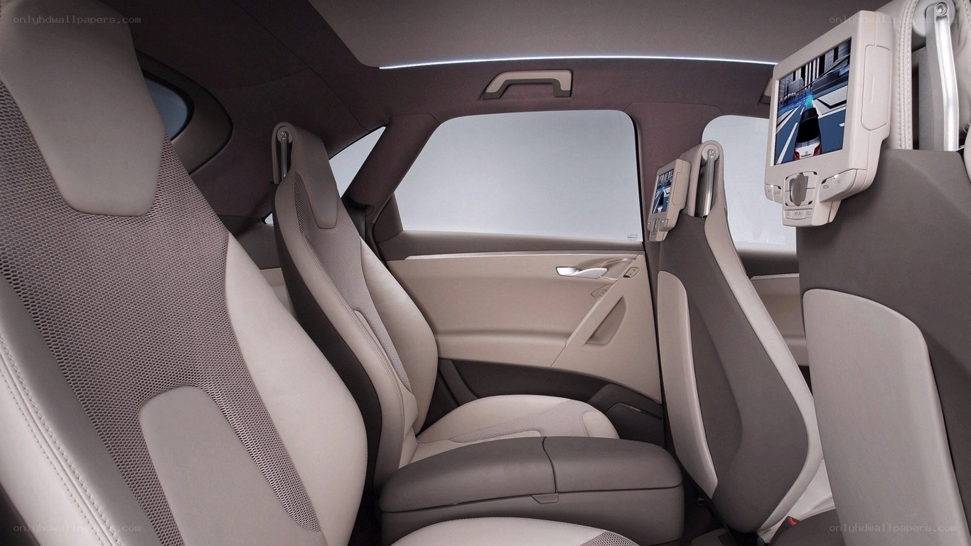 car interior with rear entertainment