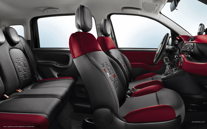 Car Interior with Red and Black Seats — Neutral