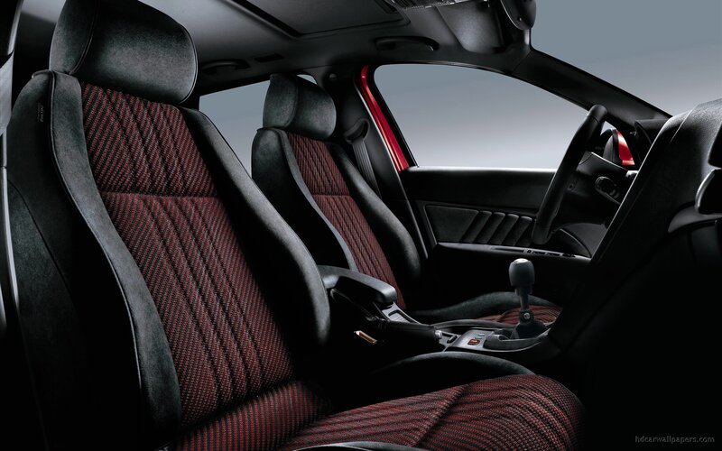Car Interior with Red Seats — Black, Dramatic, Photograph
