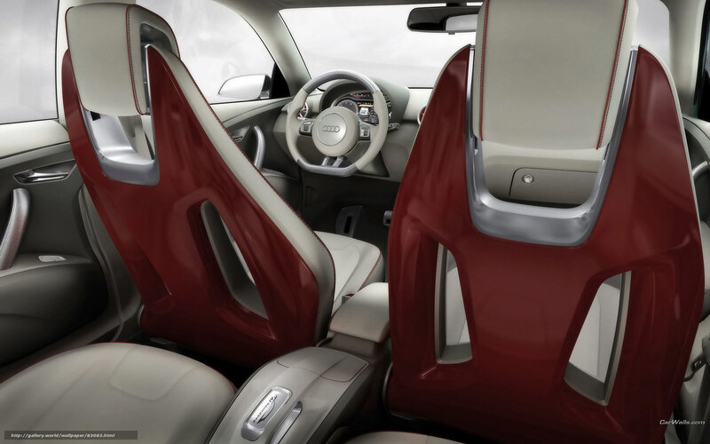 Car Interior with Red Seats — Modern