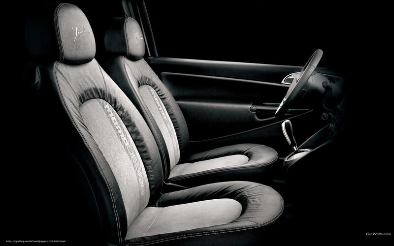 Car Interior with Seats — Black, Dramatic