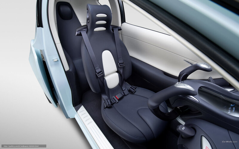 Car Interior with Seats — Black