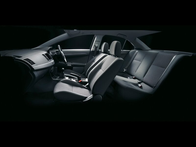 Car interior with seats
