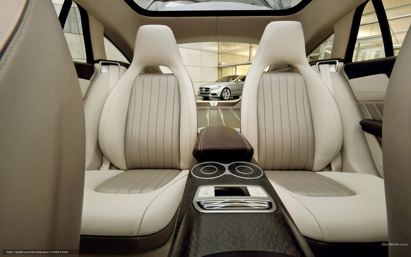 Car Interior with Seats — White, Modern