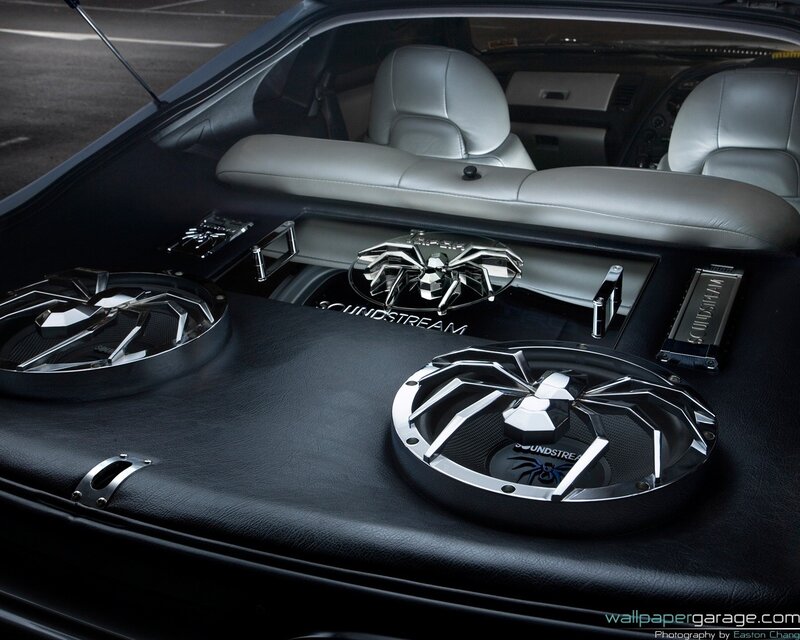 Car Interior with Speakers
