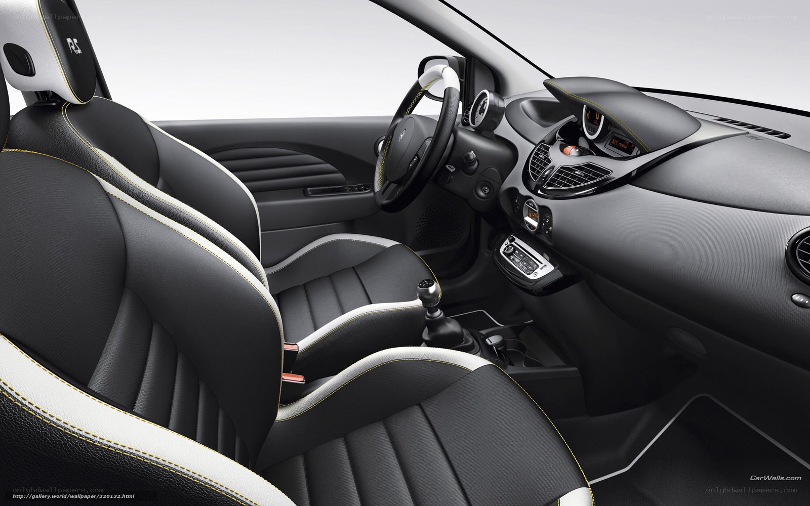 car interior with sport seats