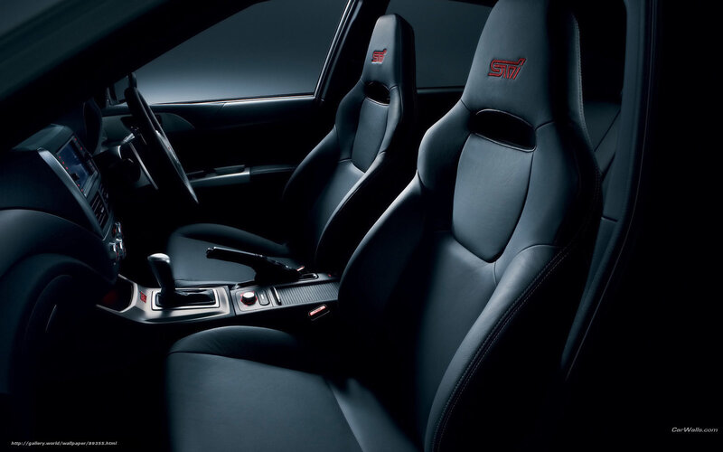 Car Interior with Sport Seats — Black
