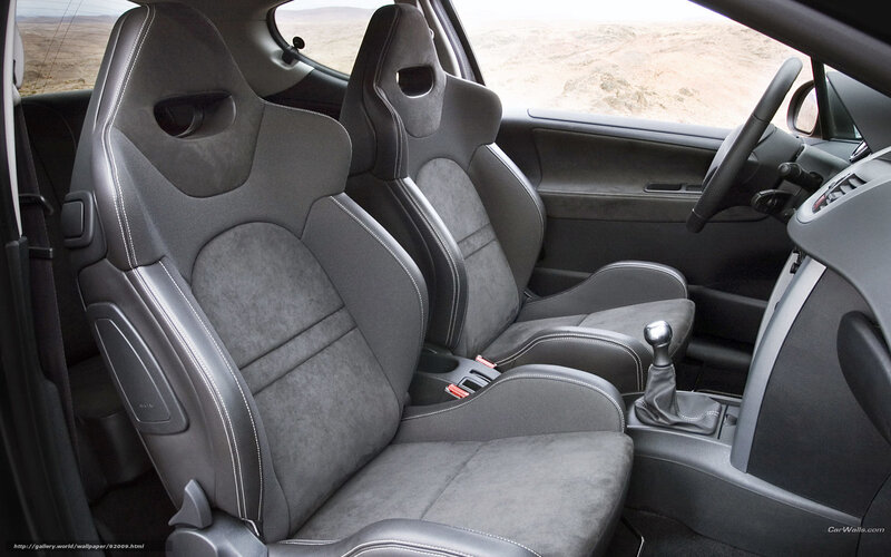car interior with sport seats