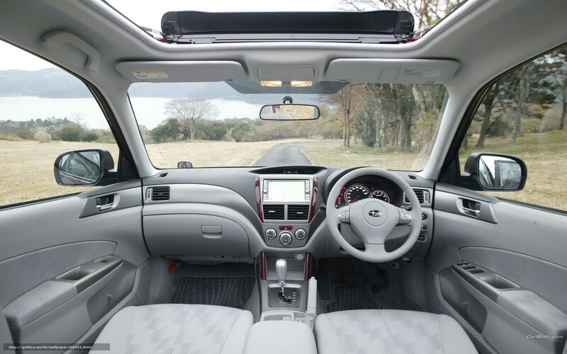 car interior with sunroof