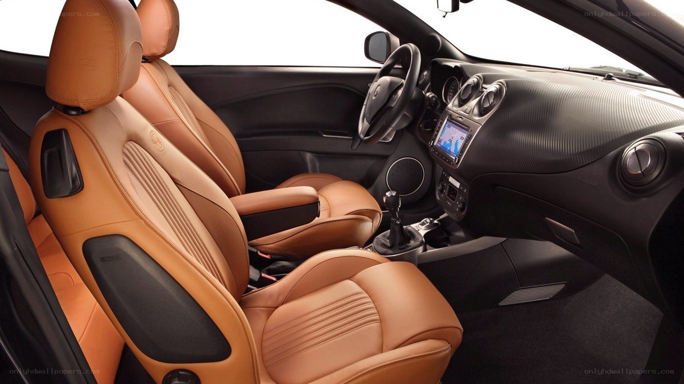 car interior with tan seats