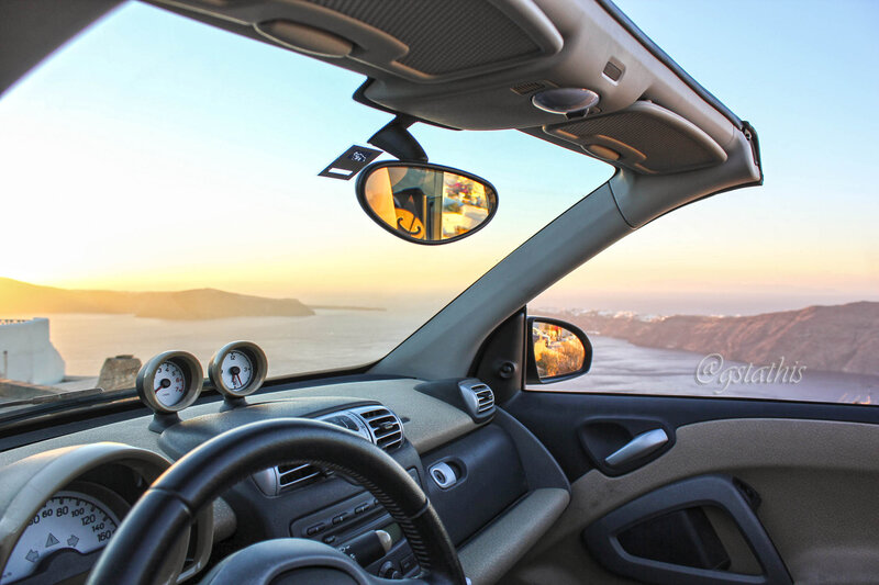 Car Interior with View