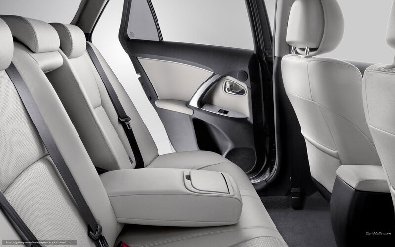 car interior with white seats