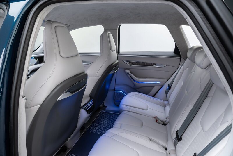 Car Interior with White Seats — Modern