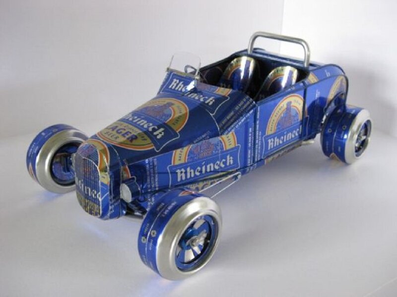Car Made of Beer Cans