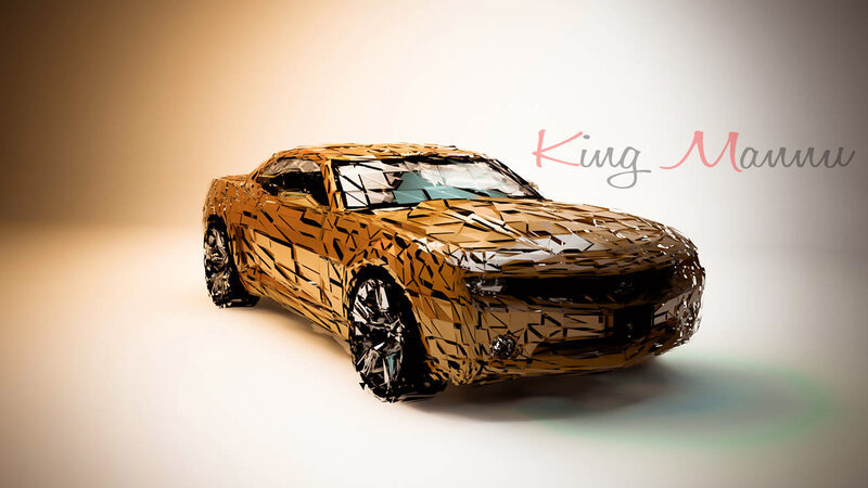 Car Made of Geometric Shapes