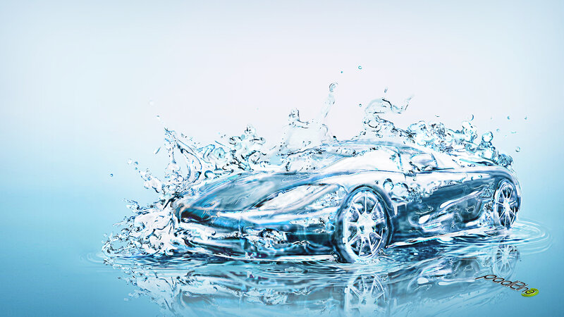 car made of water