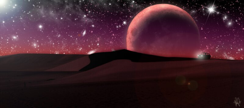 Car on Alien Planet