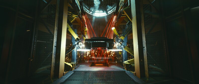 Car on Assembly Line