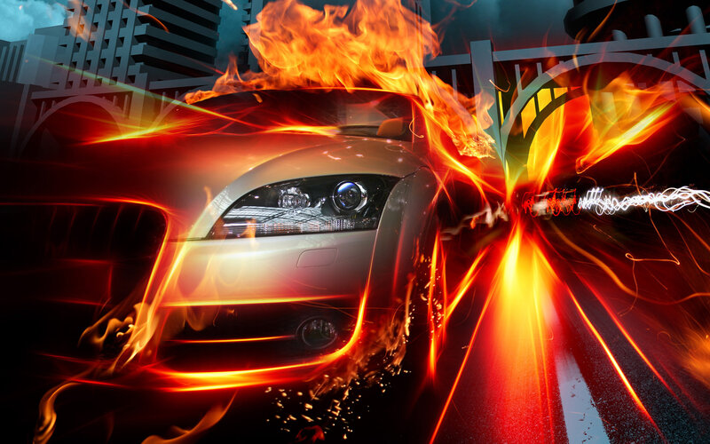 Car on Fire