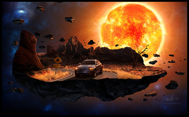 Car on Floating Island