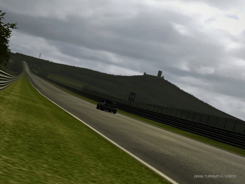 car on racetrack
