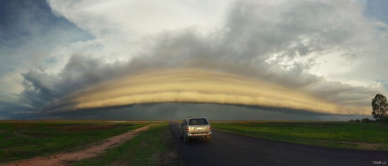 Car on Rural Road — Gray