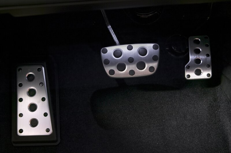 car pedals in footwell