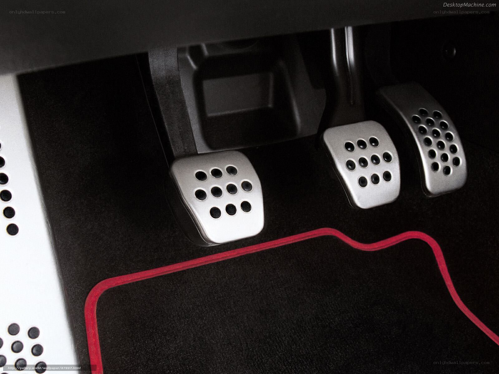 car pedals with metal covers