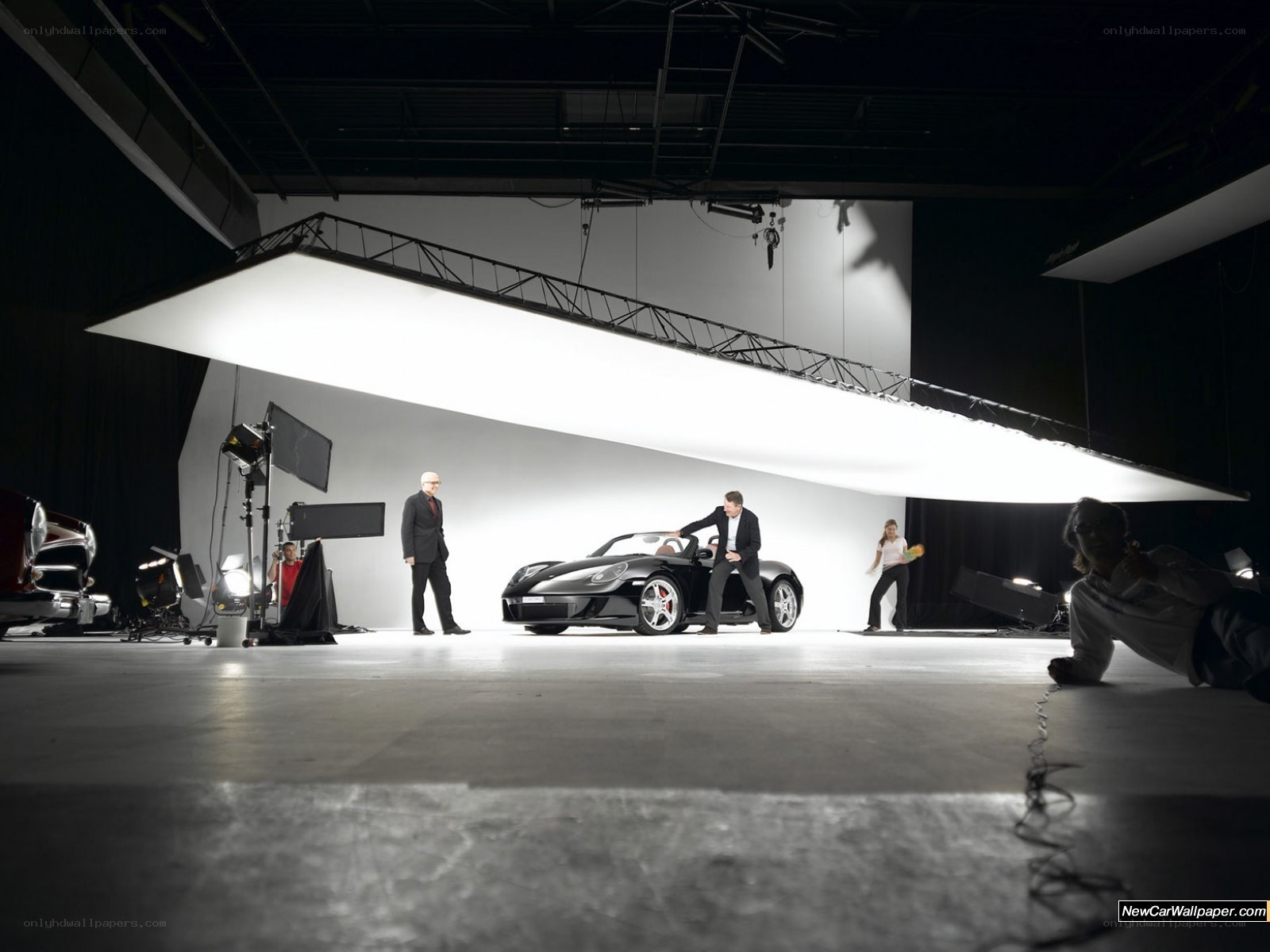 Car photoshoot in studio