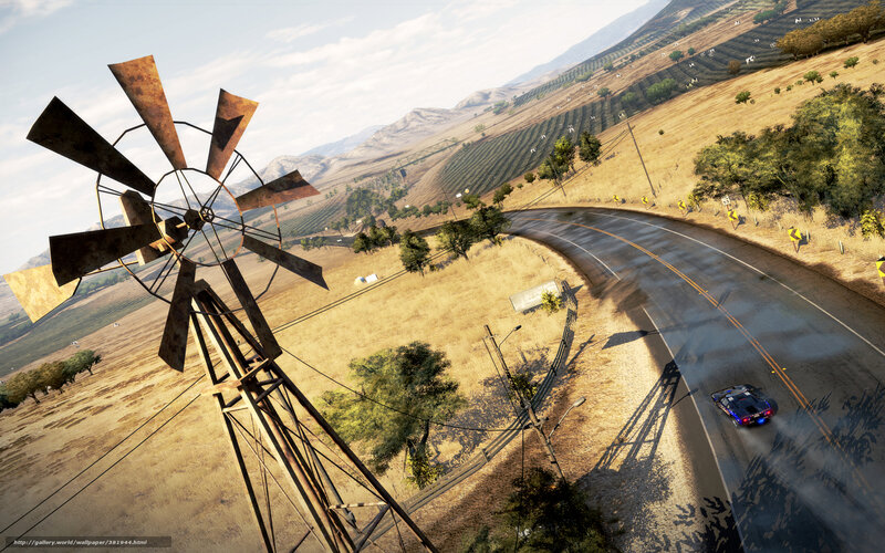 Car racing on rural road