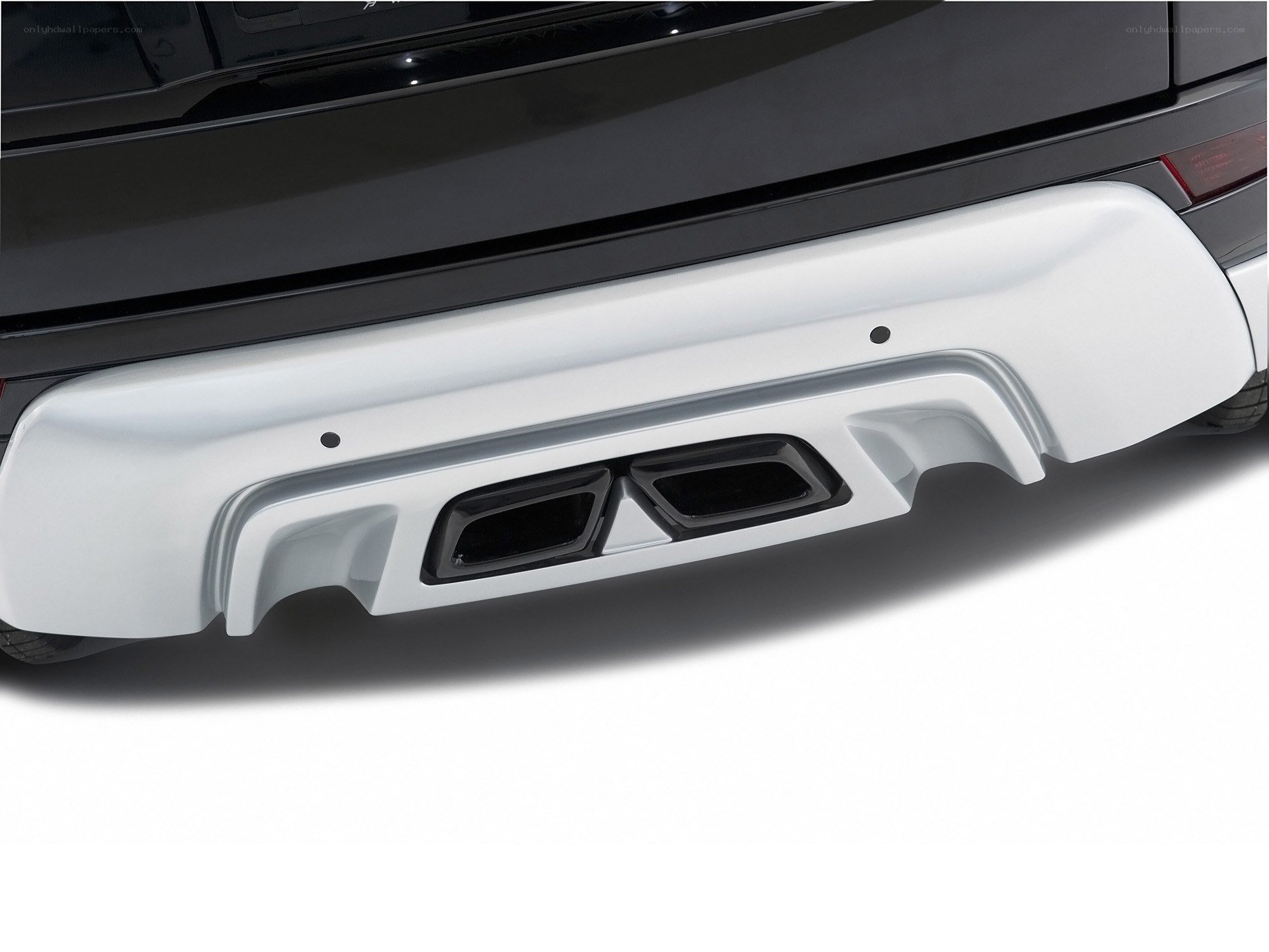 car rear bumper detail