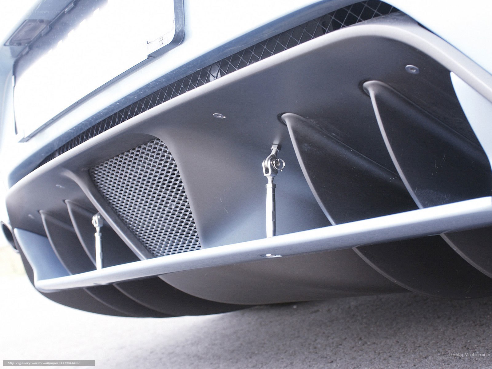 car rear bumper detail