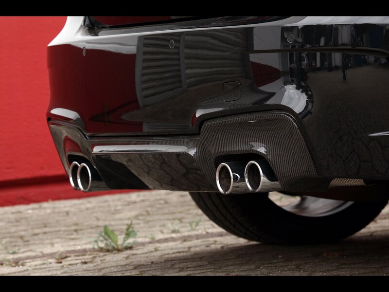 Car Rear Exhaust — Black