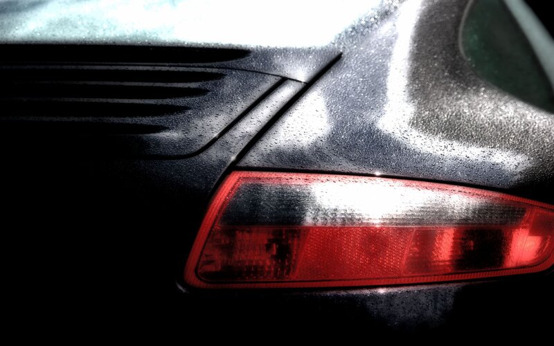 Car Rear with Taillight