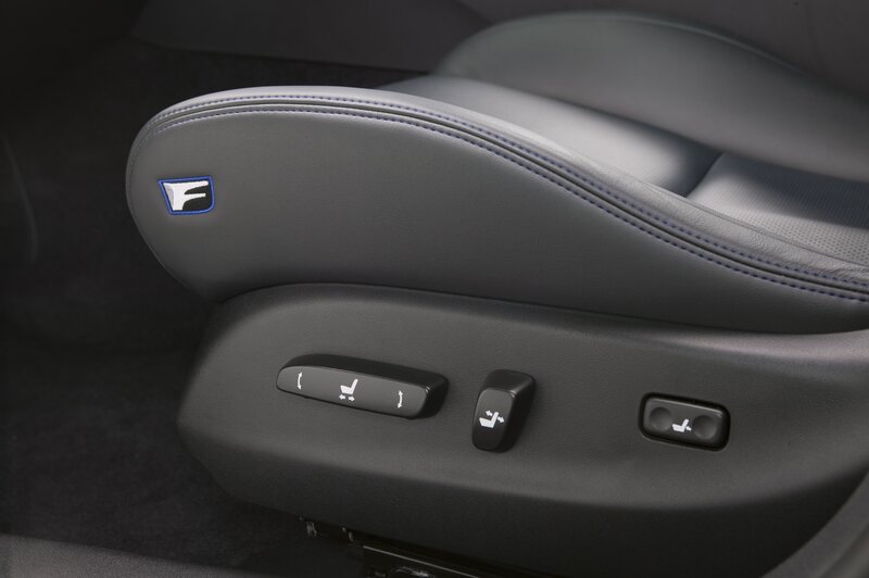 car seat controls close-up