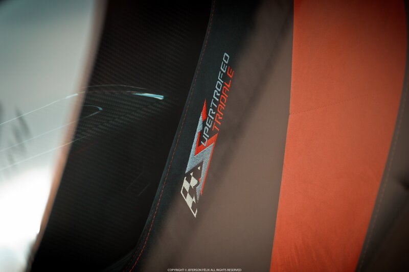 Car Seat with Logo — Black