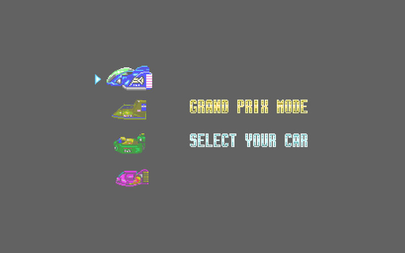 car selection screen