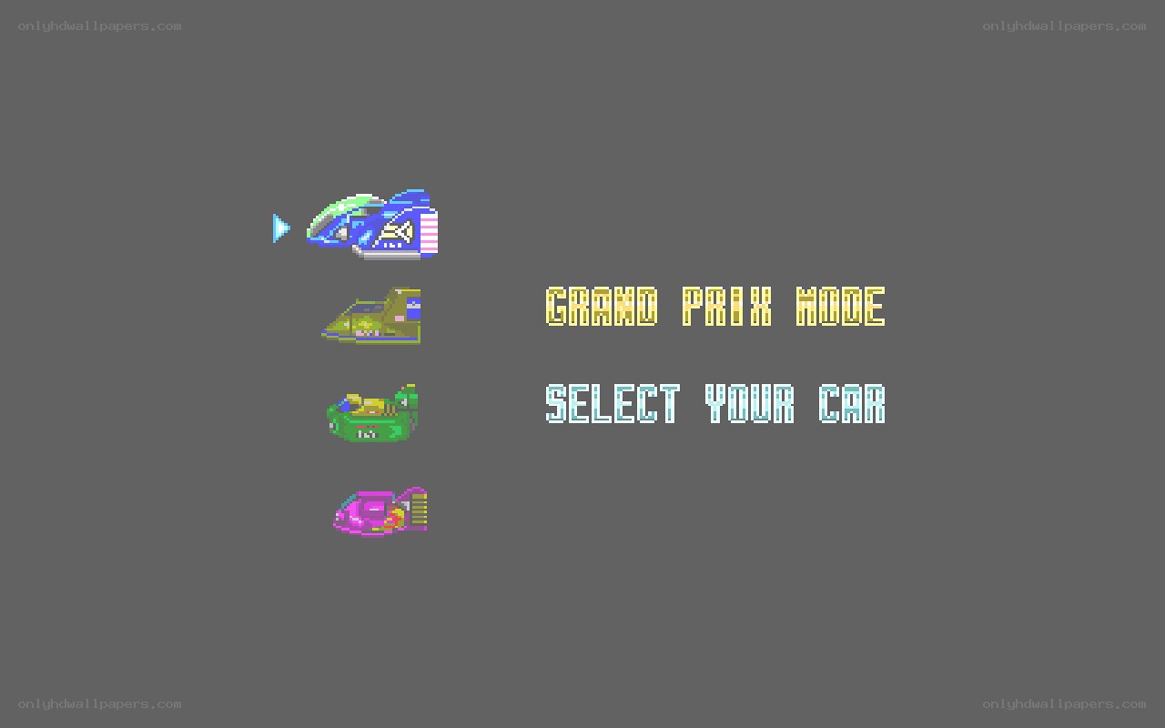 car selection screen