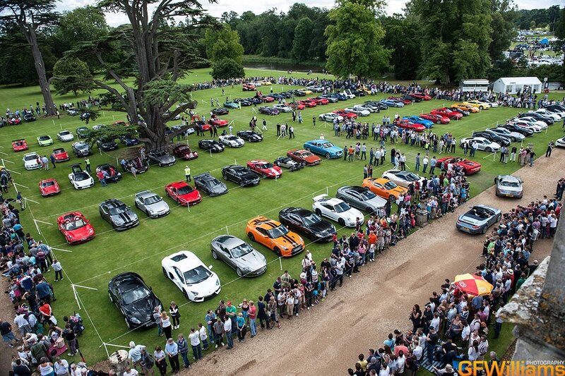 Car show at a country estate