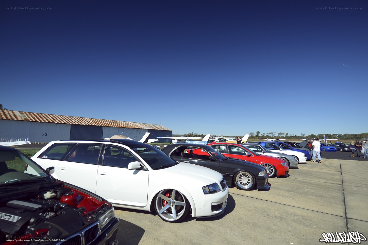 Car show at airfield