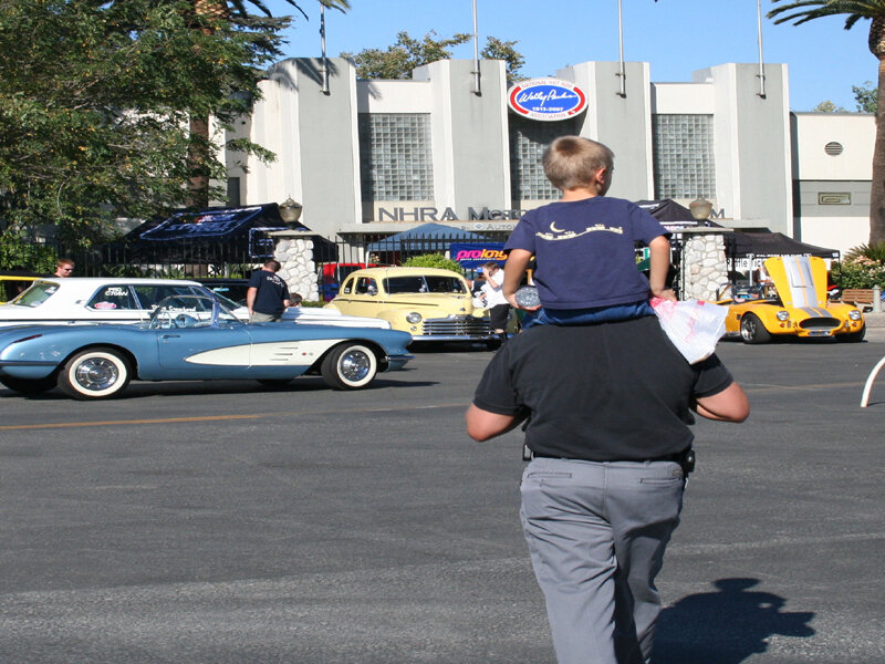 Car show at NHRA Motorsports Museum