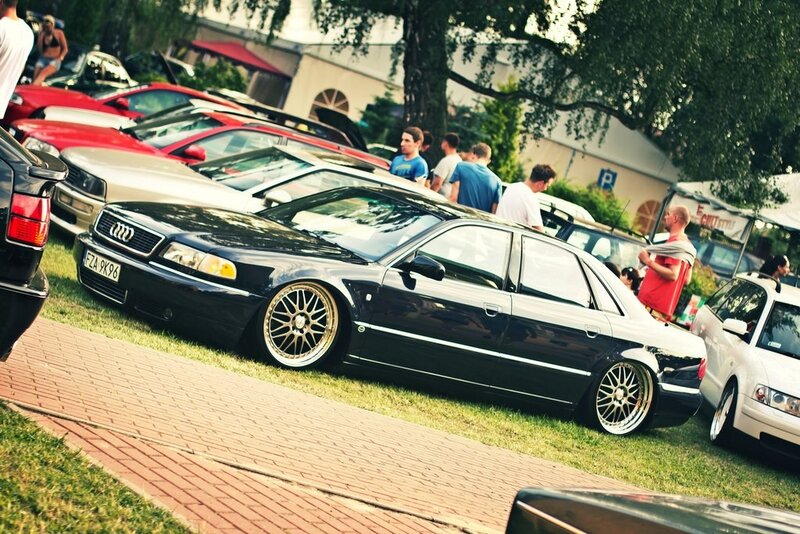 Car show with Audi and other vehicles
