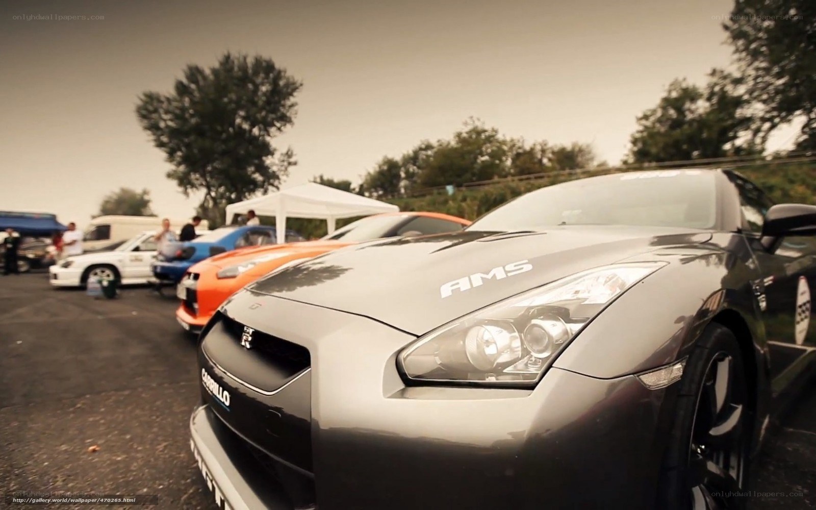 car show with performance cars