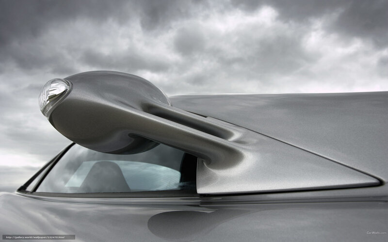 car side mirror close-up