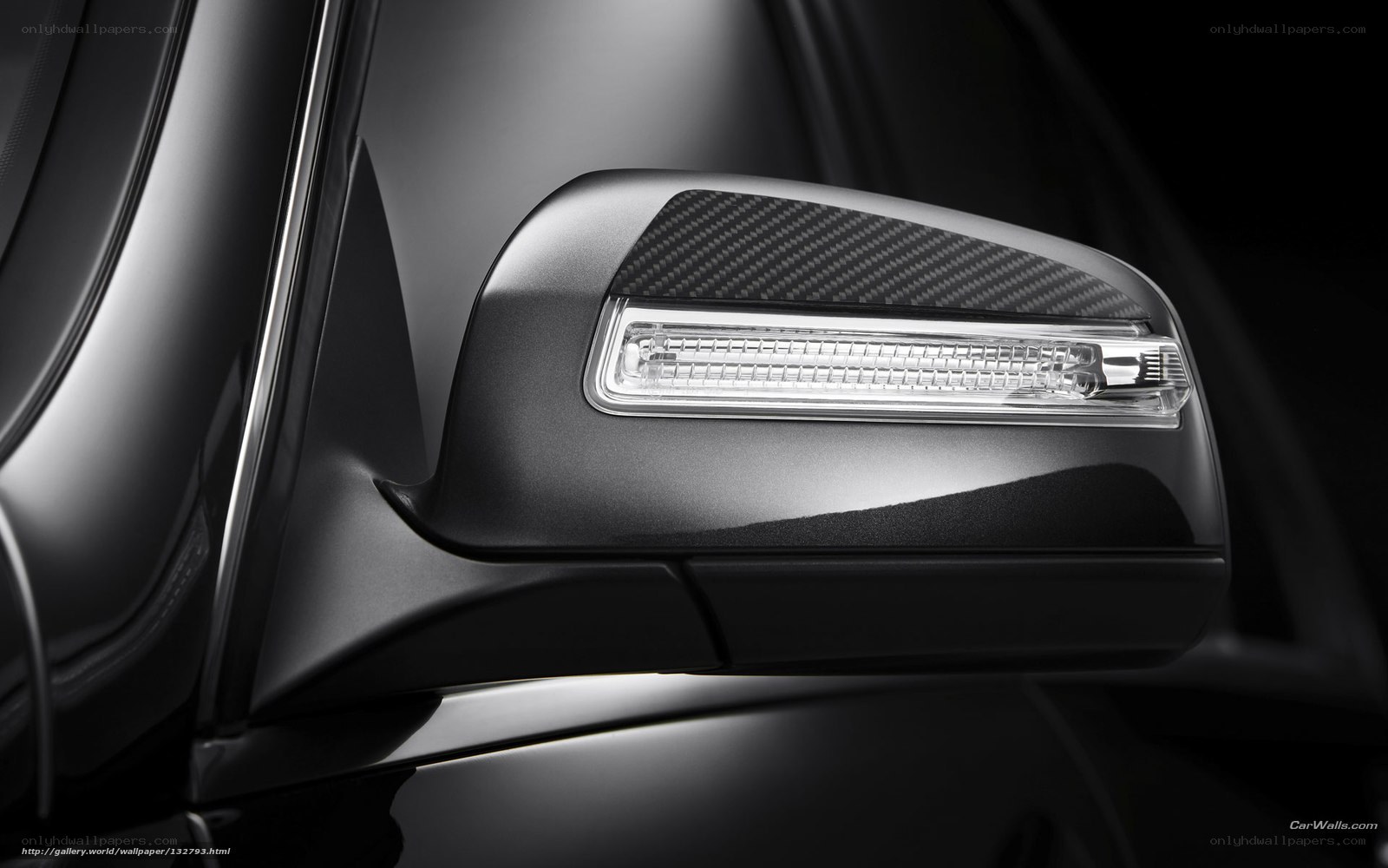 car side mirror detail