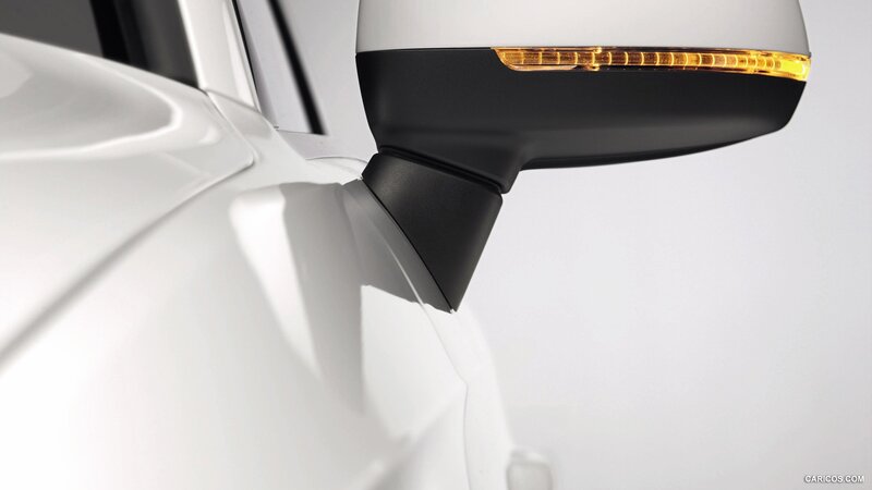 Car Side Mirror — White, Neutral
