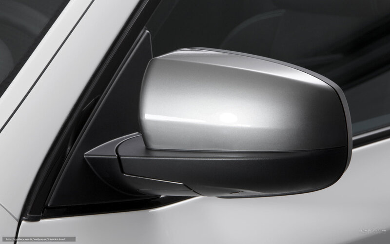 Car Side Mirror — White