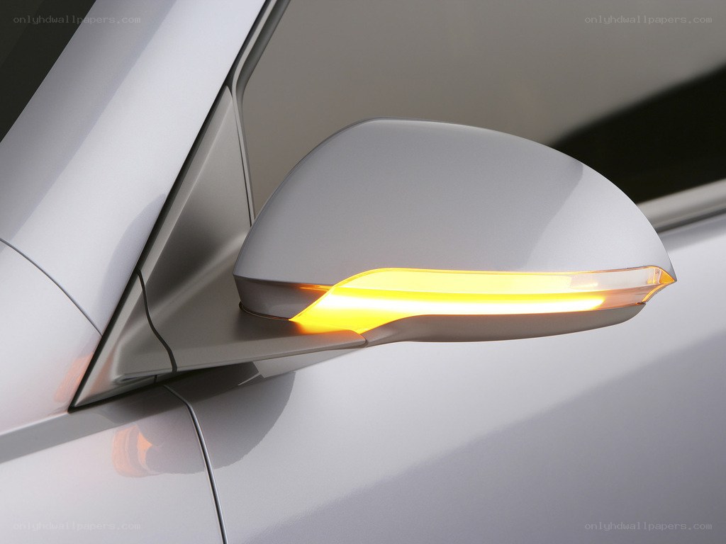 Car side mirror with turn signal